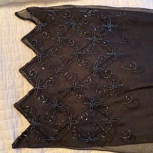 Beaded shawl/scarf/wrap
